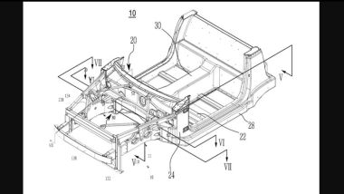 Il brevetto del telaio di una sportiva Hyundai a due porte (fonte: The Drive)