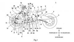Kawasaki brevetta un forcellone monobraccio anteriore