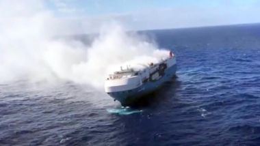 Il cargo Felicity Ace in fiamme: a bordo 15 Lamborghini Aventador Ultimae