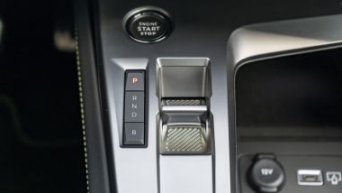 Il comando del cambio automatico senza leva della Peugeot 308