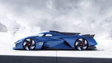 Il design aerodinamico della Alpine Alpenglow è derivato dal WEC