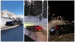 Ferrari Monza SP2 in drift sulla neve: il video