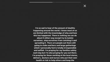 Il messaggio di Lewis Hamilton su Instagram