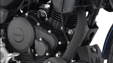 Il motore termico da 154 cc viene aiutato dall'elettrico sulla Yamaha FZ-X