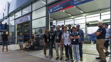 Il nostro gruppo al Service Park del Rally di Sardegna 2022