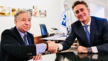 Il Presidente Fia, Jean Todt, e il fondatore della Formula E, Alejandro Agag