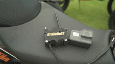 Il sensore di BrakeBuTT è grande tanto quanto una GoPro
