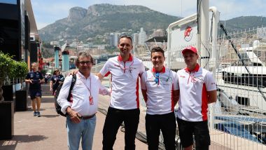 Il team Brembo F1 2022 al GP Monaco: Andrea Algeri è il secondo da sinistra