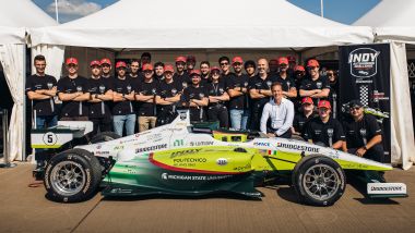 Il team del PoliMOVE-MSU che ha fatto il record a Goodwood 2024