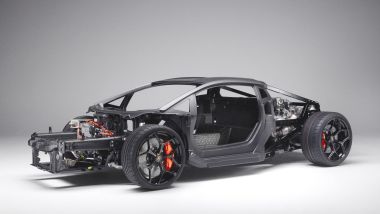 Il telaio di nuova Lamborghini nome in codice LB744