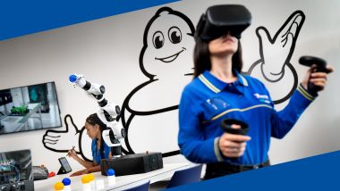 Impianti robotici in realtà virtuale nello stabilimento Michelin di Cuneo