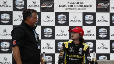 IndyCar Series 2021, Long Beach: Michael Andretti con Colton Herta (Andretti Autosport)