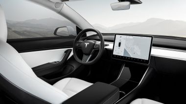 Interni della Tesla Model 3