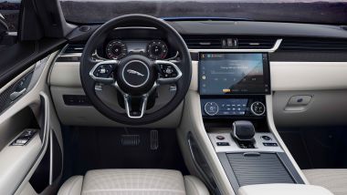 Jaguar F-Pace SVR 2021: interni, l'abitacolo e la plancia