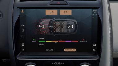 Jaguar Land Rover gamma elettrificata: il sistema di ionizzazione dell'abitacolo opzionale