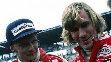 James Hunt e Niki Lauda, rivali nell'epica stagione iridata 1976