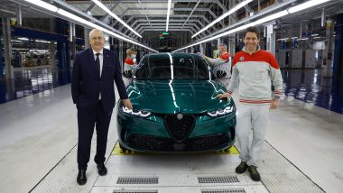 Jean Philippe Imparato con Alfa Romeo Tonale a Pomigliano d'Arco