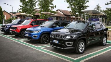 Jeep Compass parcheggiate nel modo giusto: notare le differenze