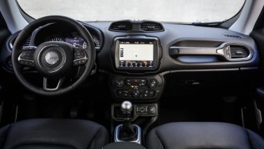 Jeep Renegade: gli interni della versione aggiornata nel 2018