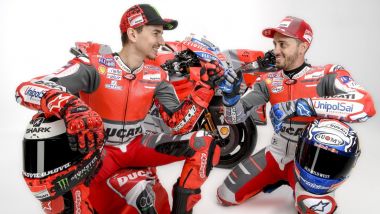 Jorge Lorenzo e Andrea Dovizioso, team Ducati MotoGP 2018