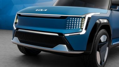 Kia EV9 Concept, l'inconfondibile frontale