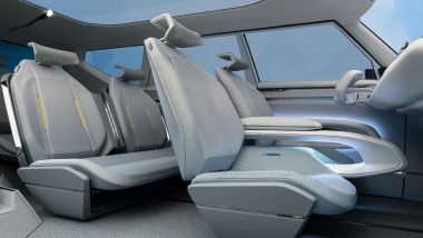 Kia EV9 Concept, tre file di sedili configurabili