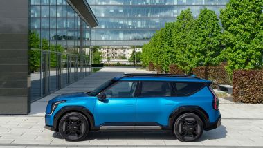 Kia EV9 GT-Line, vista laterale