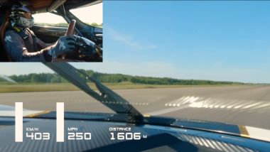 Koenigsegg Regera: la velocità massima dall'abitacolo