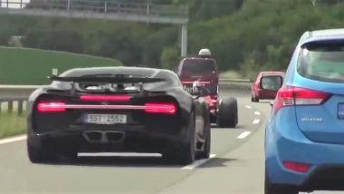 La Bugatti Chiron nel video potrebbe essere facile da identificare