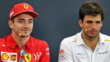 La coppia piloti 2021 Ferrari: Charles Leclerc e Carlos Sainz