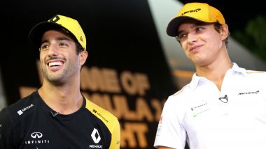 La coppia piloti 2021 McLaren: Daniel Ricciardo e Lando Norris