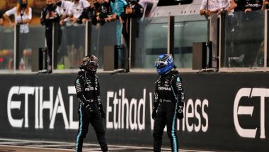 La coppia piloti 2021 Mercedes: Lewis Hamilton e Valtteri Bottas