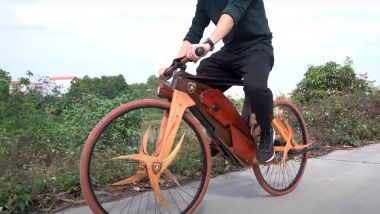 La e-bike Lamborghini di legno: il lavoro di un talentuoso artigiano vietnamita