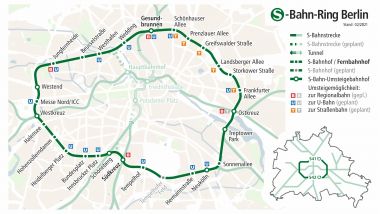 La mappa della S-Bahn Ring