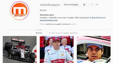 La pagina MotorBox Sport è su Instagram
