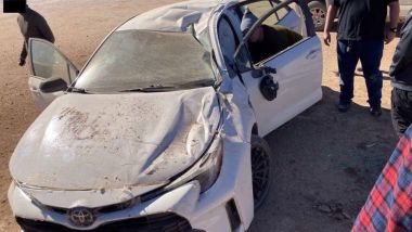 La Toyota GR Corolla coinvolta nell'incidente