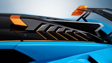 Lamborghini Huracan STO: particolare del cofano posteriore