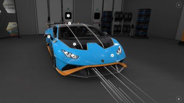 Lamborghini Huracan STO: screenshot dal modello 3D