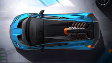 Lamborghini Huracan STO: visuale dall'alto