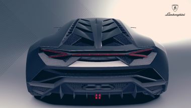 Lamborghini Trono, il posteriore - Concept non ufficiale di Ramandeep Singh, Narendra Singh e Appu Koshy