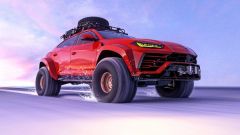Lamborghini Urus delle nevi nel rendering di Abimelec Design