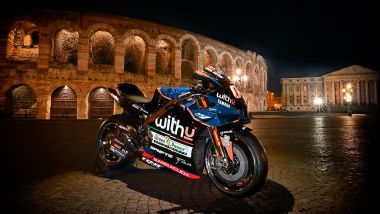 Le immagini della presentazione del team WithU Yamaha RNF con Andrea Dovizioso e Darryn Binder