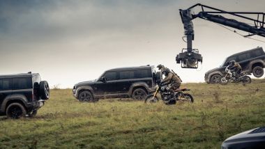 Le riprese dello spot di Land Rover