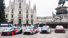 Le WRC davanti al Duomo per festeggiare il Monza Rally Show 2018
