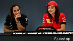 FaceApp, i piloti della Formula 1 al femminile