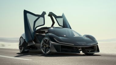 Lotus Theory 1, le porte si aprono a forbice, arretrando