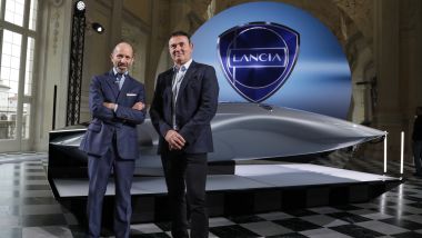 Luca Napolitano, CEO Lancia, con Jean Pierre Plouè, Head of Stellantis Design-Head of Lancia Design