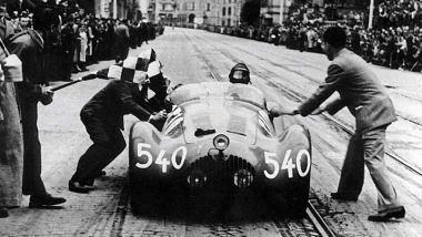 Luigi Fagioli su OSCA 1100 alla Mille Miglia del 1950