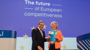 Mario Draghi con Ursula Von der Leyen (settembre 2024)