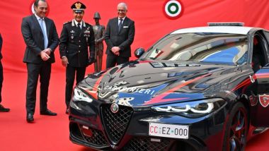 Maserati MCPura Carabinieri: consegnata anche una Alfa Romeo Giulia Quadrifoglio